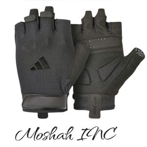 Adidas Men’s Half Finger Weightlifting Gloves Gym Training AEROREADY SIZE  Large